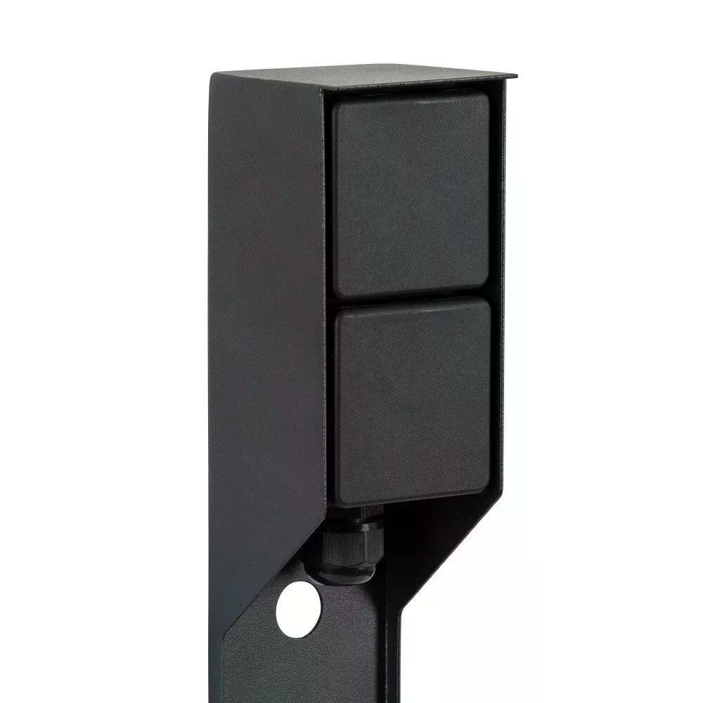 Au&szlig;ensteckdose Double Spike | Schwarz