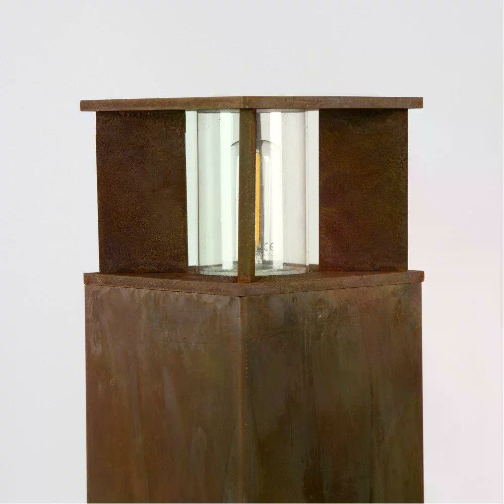 Stehende Au&szlig;enleuchte Marina 70 eckig | Corten