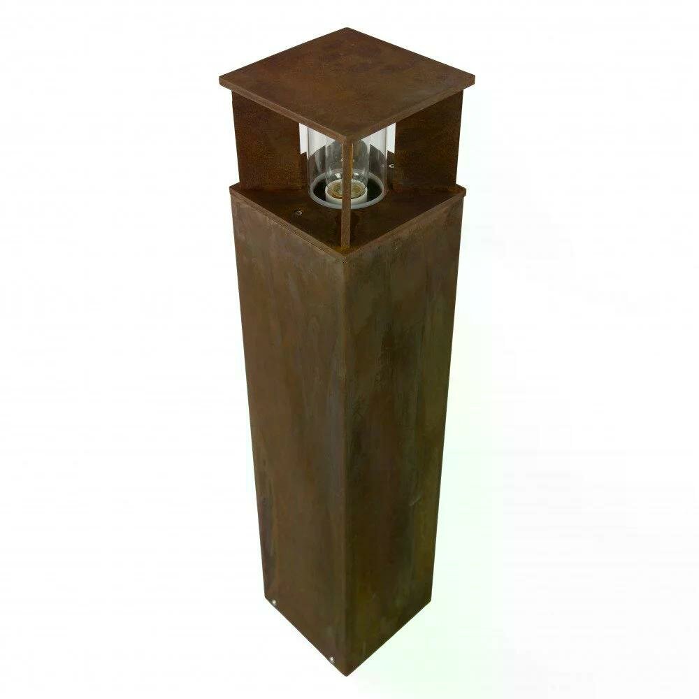 Stehende Au&szlig;enleuchte Marina 70 eckig | Corten