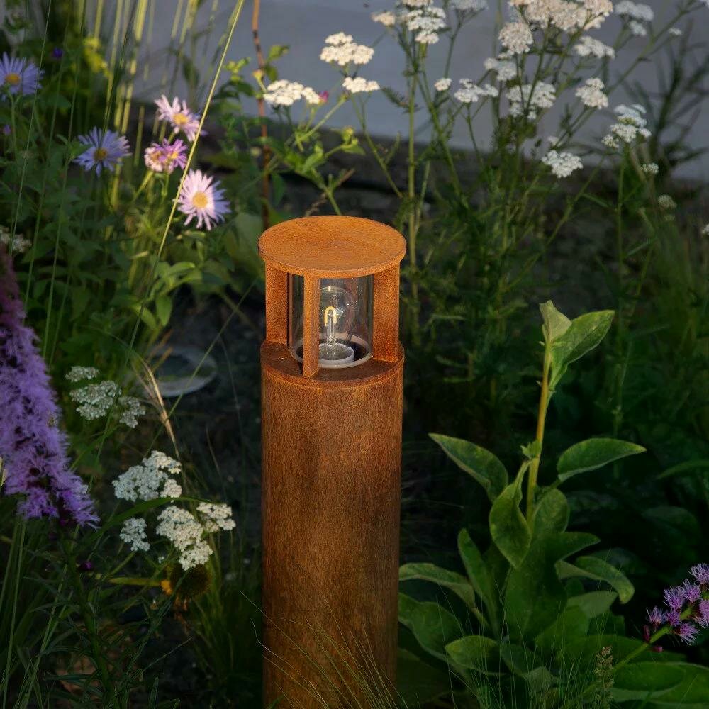 Stehende Au&szlig;enleuchte Marina 60 rund | Corten