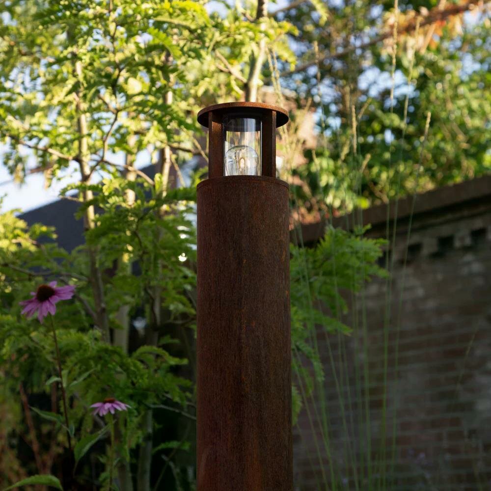 Stehende Au&szlig;enleuchte Marina 60 rund | Corten