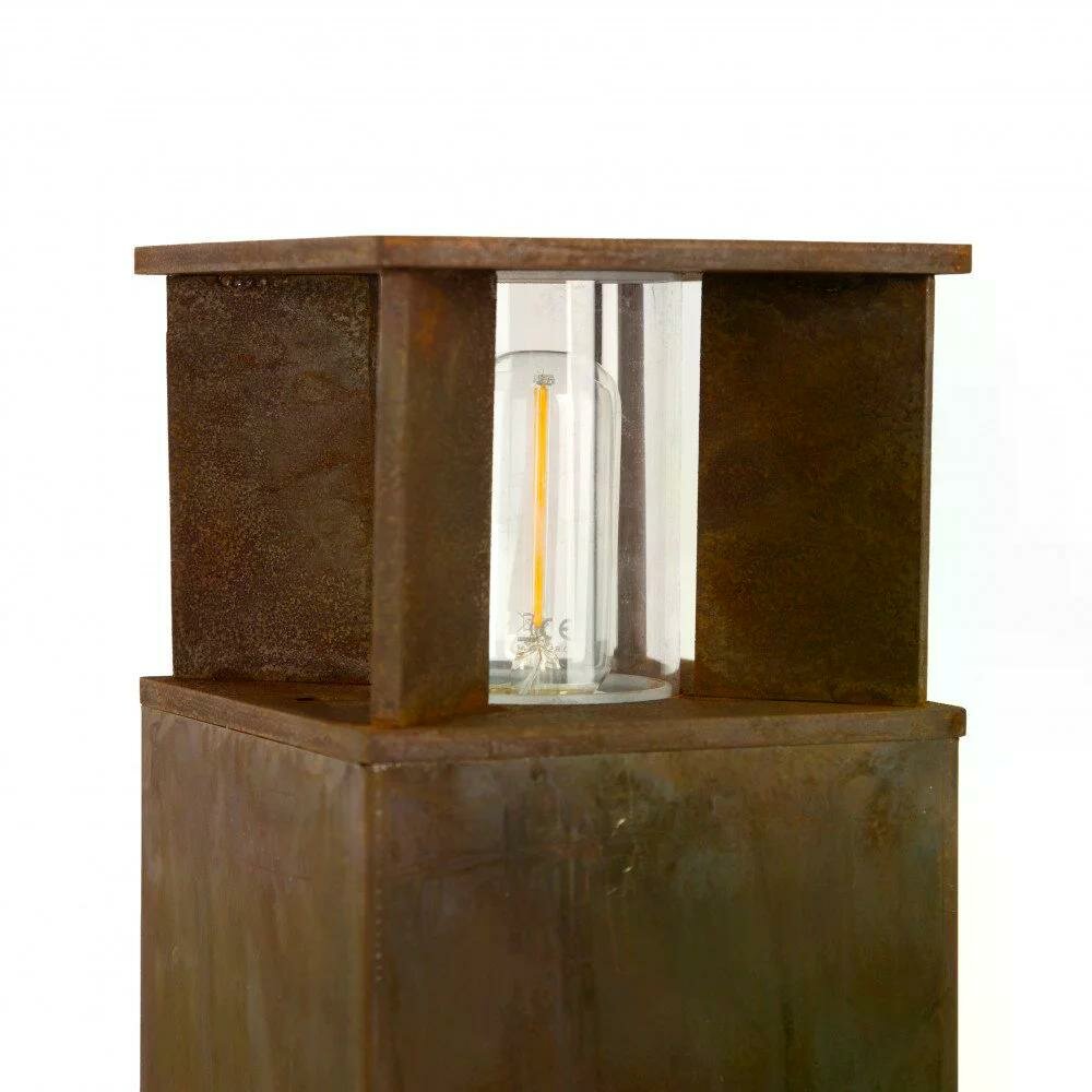 Stehende Au&szlig;enleuchte Marina 40 eckig | Corten