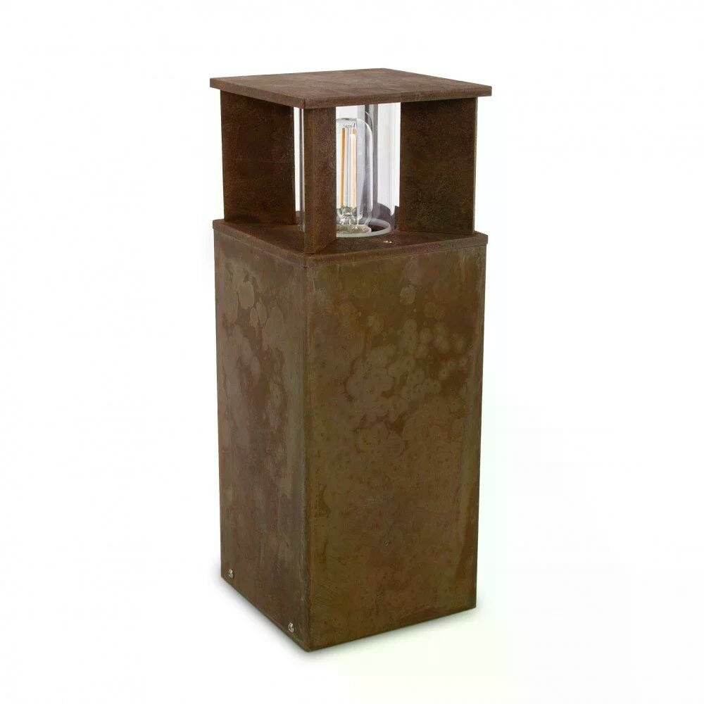 Stehende Au&szlig;enleuchte Marina 40 eckig | Corten