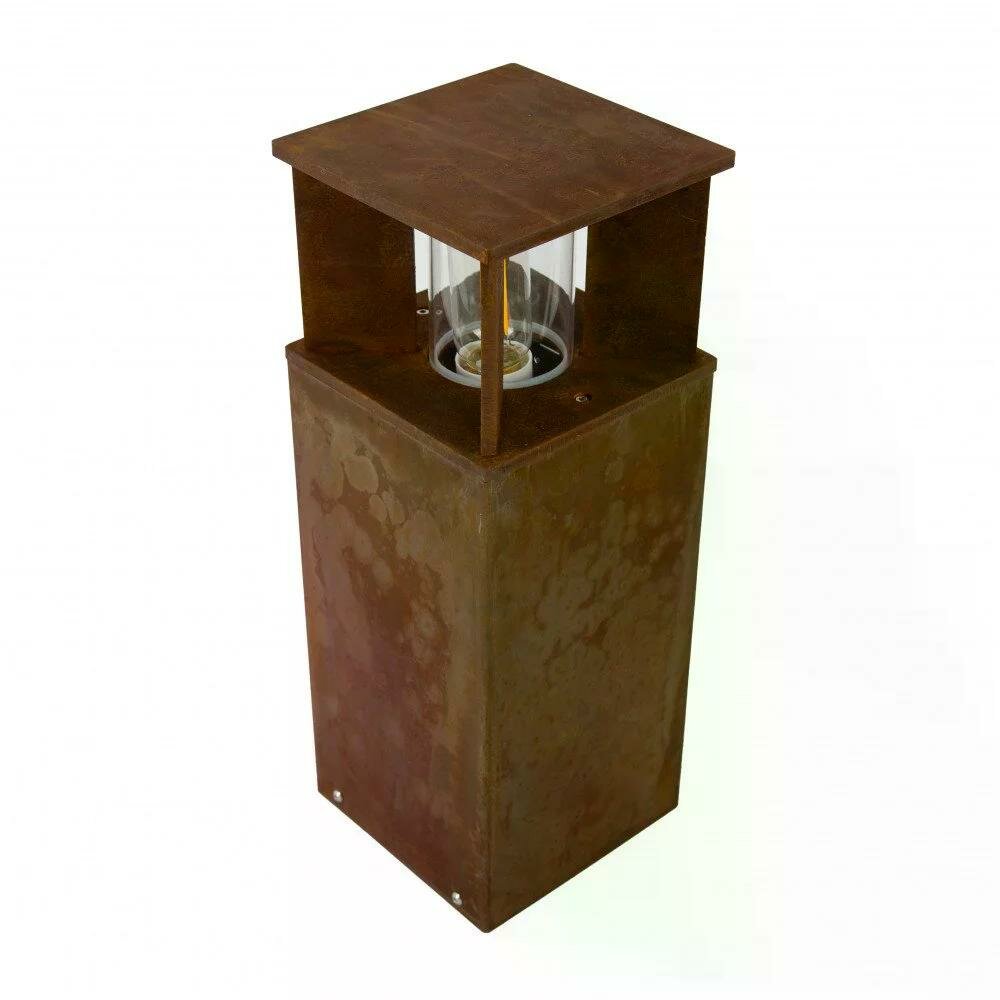 Stehende Au&szlig;enleuchte Marina 40 eckig | Corten