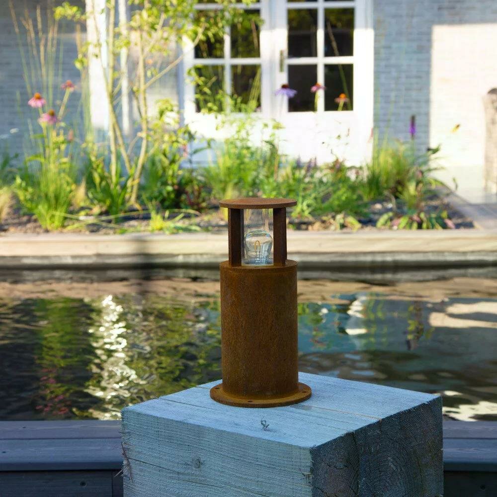 Stehende Au&szlig;enleuchte Marina 30 rund | Corten