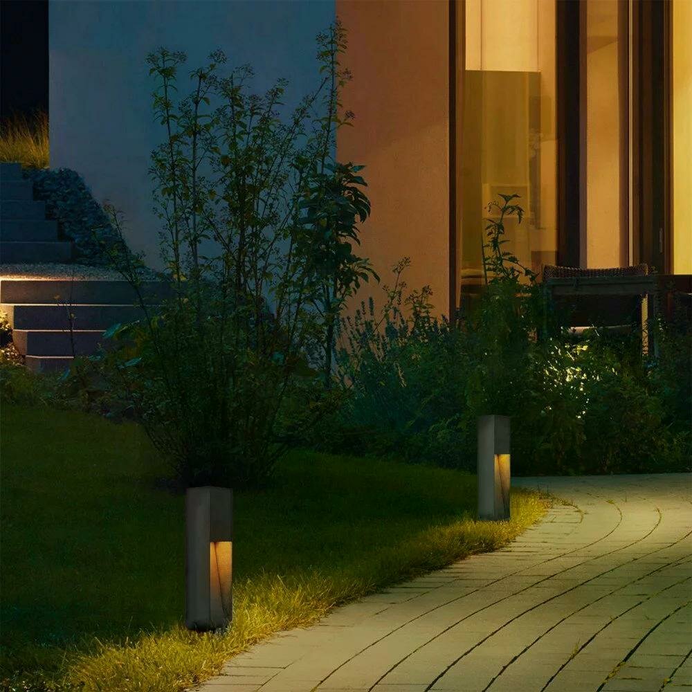 Stehende Au&szlig;enleuchte Levi | Schwarz | 40cm