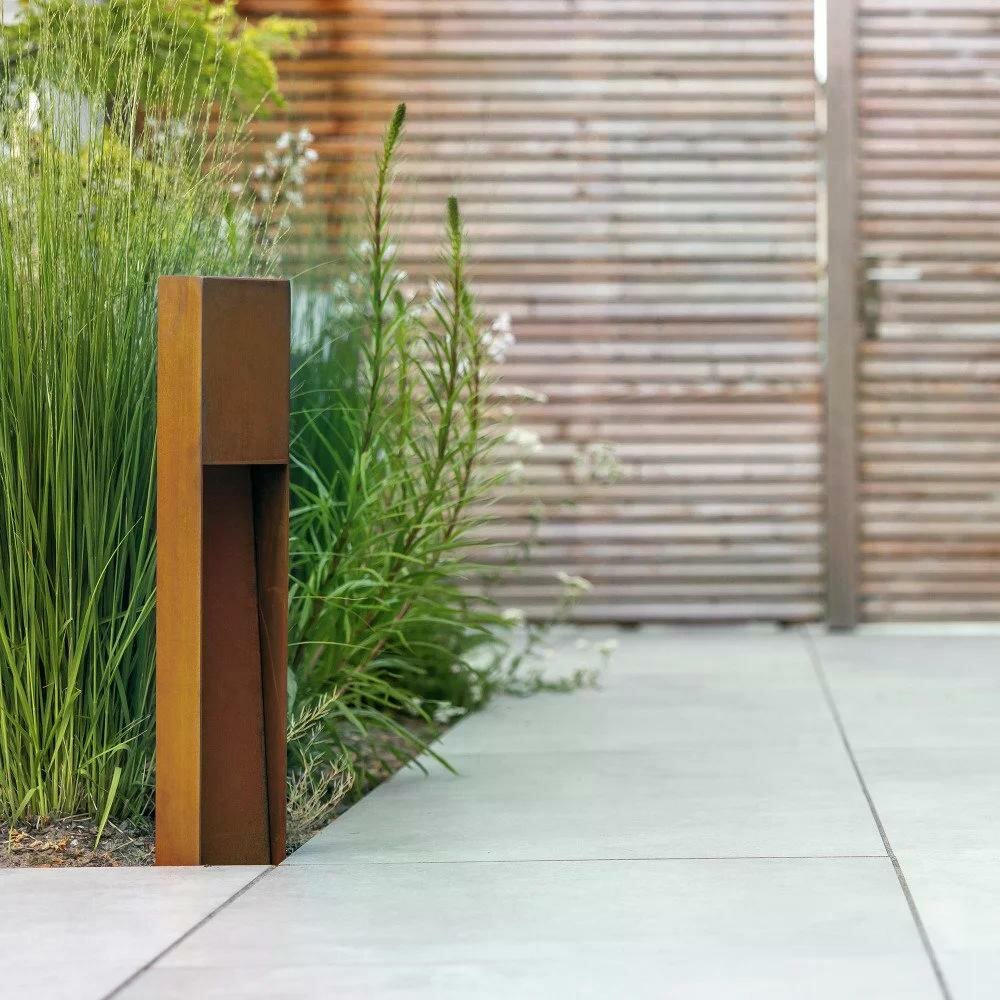 Stehende Au&szlig;enleuchte Levi | Corten | 60cm