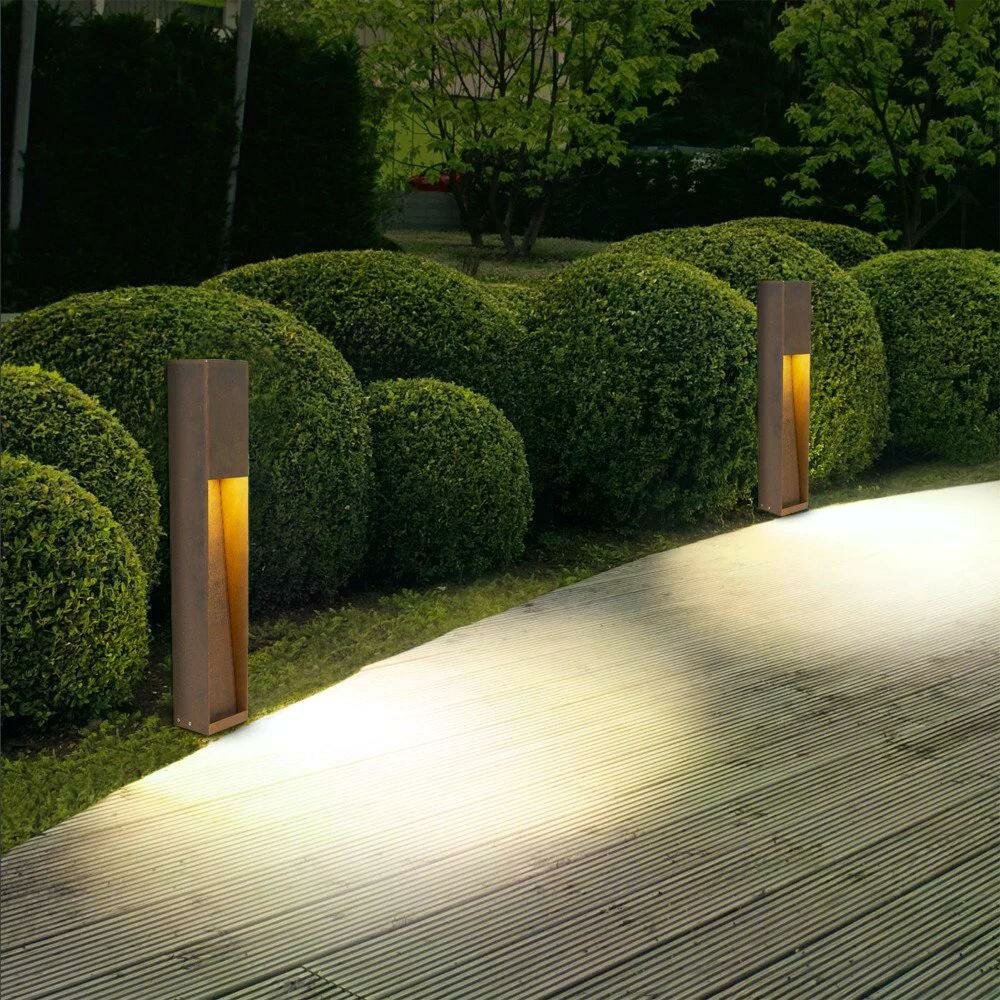 Stehende Au&szlig;enleuchte Levi | Corten | 60cm