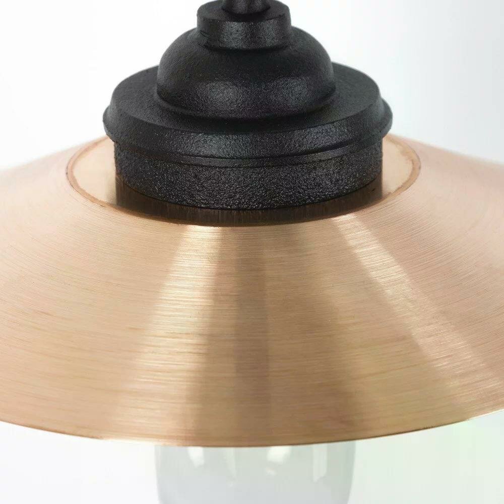 Wandleuchte Ardennes | Schwarz-Kupfer