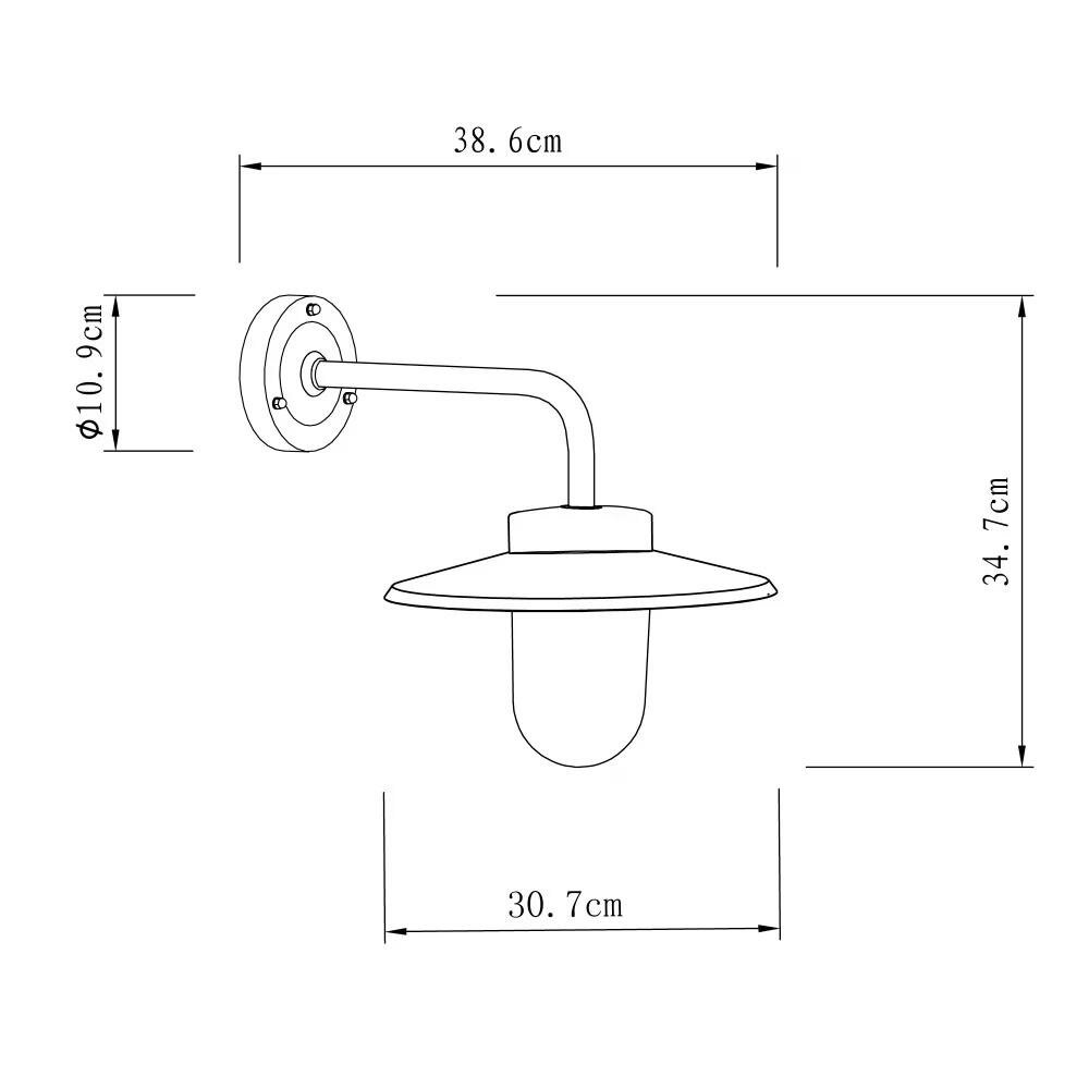 Wandleuchte Vita | Schwarz