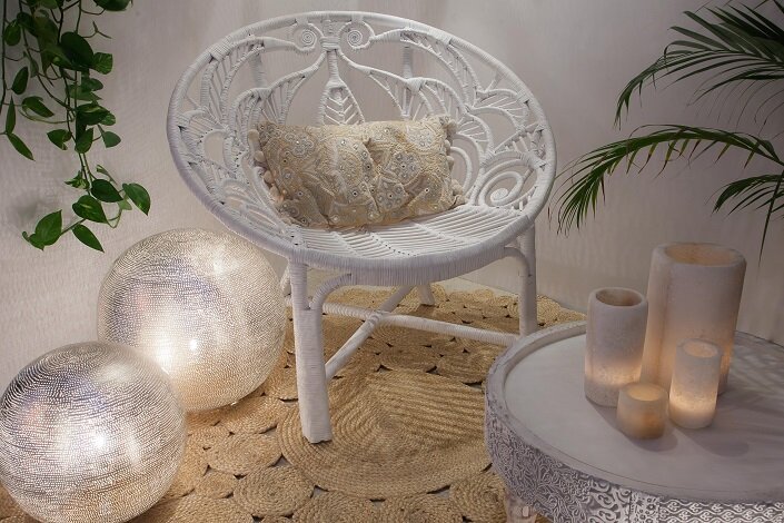 Tischlampe Ball Filisky Small silber | &Oslash;20cm | E14 Messing