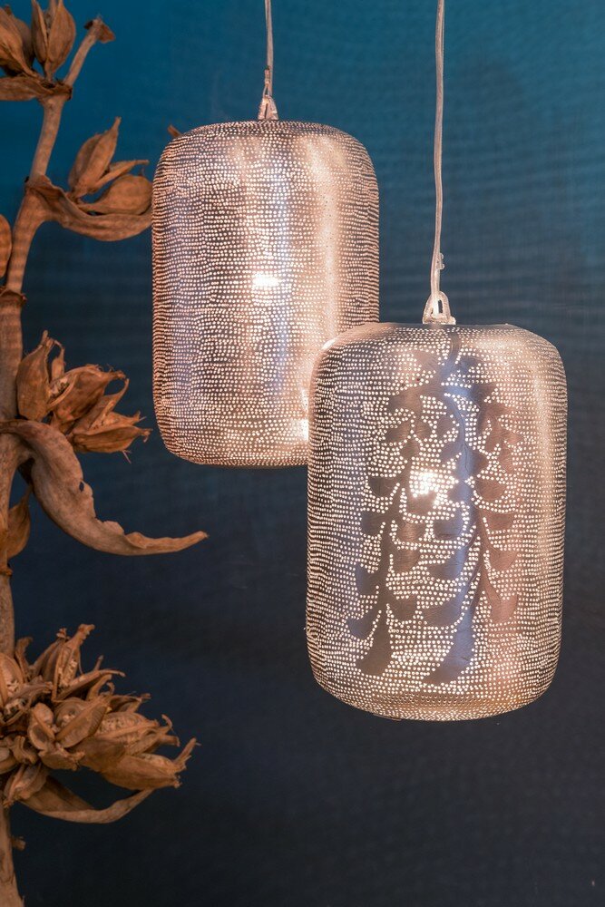 Pendant lamp Lampoon Filisky Small silver | &Oslash;20cm | E27 brass