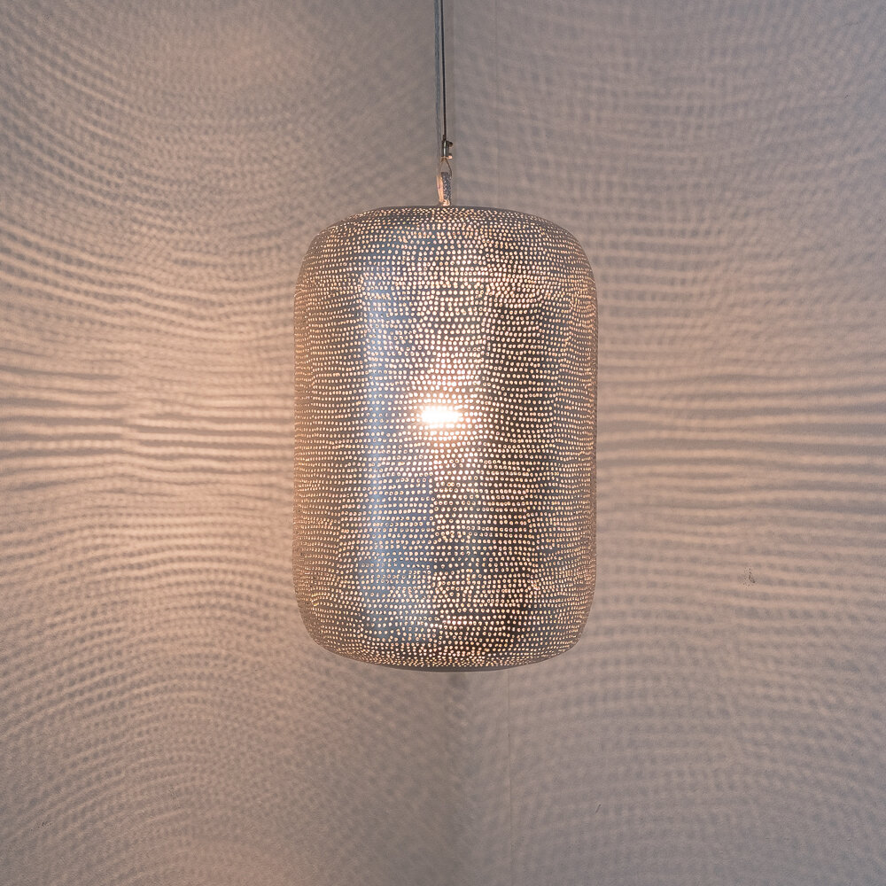 Pendant lamp Lampoon Filisky Small silver | &Oslash;20cm | E27 brass