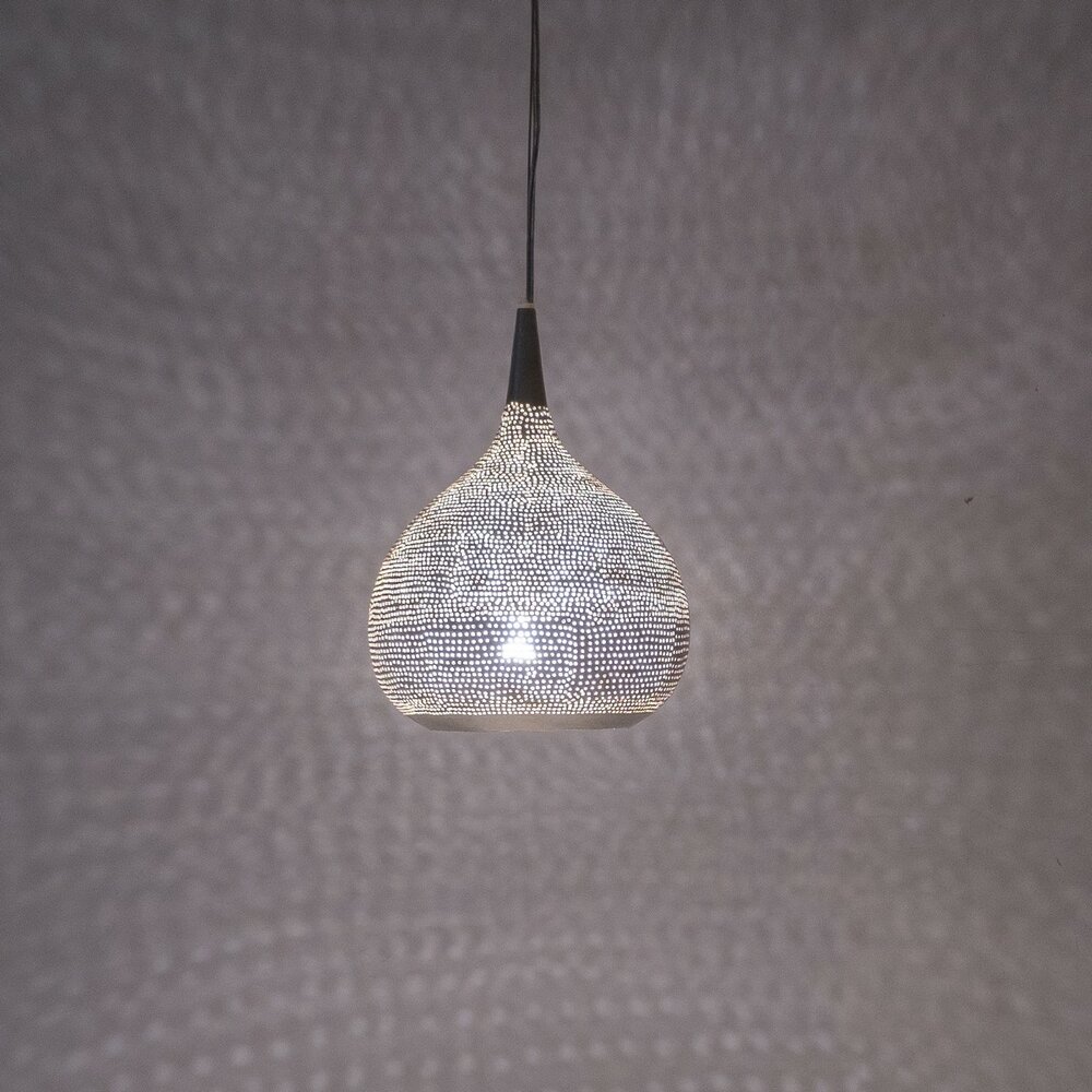Pendant lamp Mystic Filisky Small silver | &Oslash;19.5cm | E27 brass