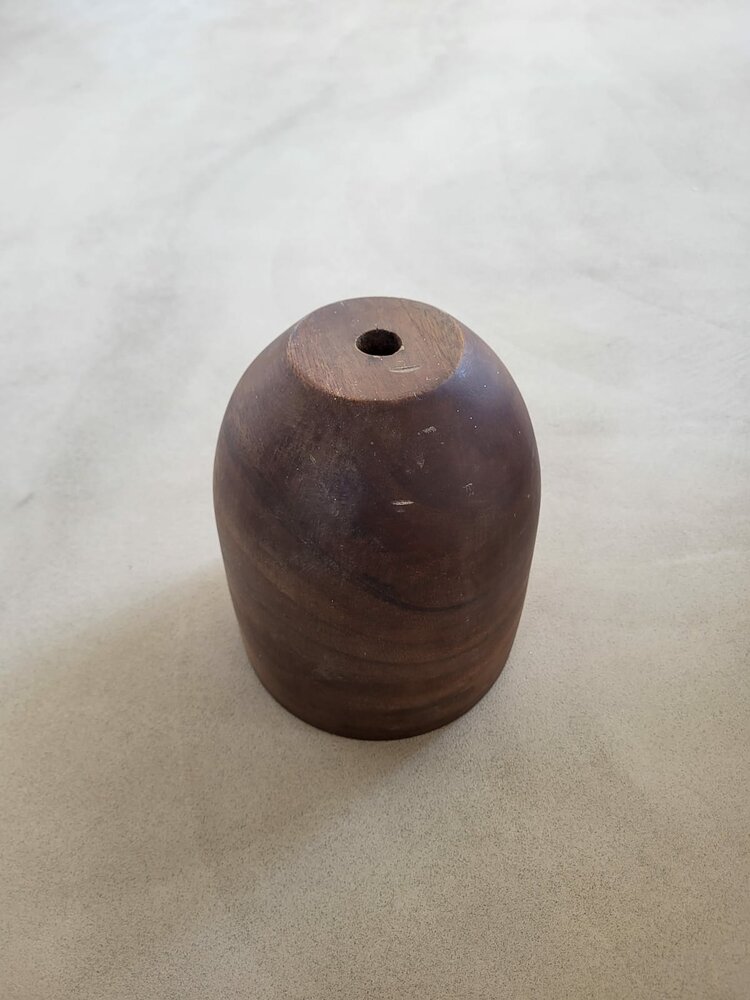 Hanglamp acaciahout ros&eacute;goud small &Oslash;16,5 cm | kelk vorm | ros&eacute;goud binnenzijde exclusief fitting