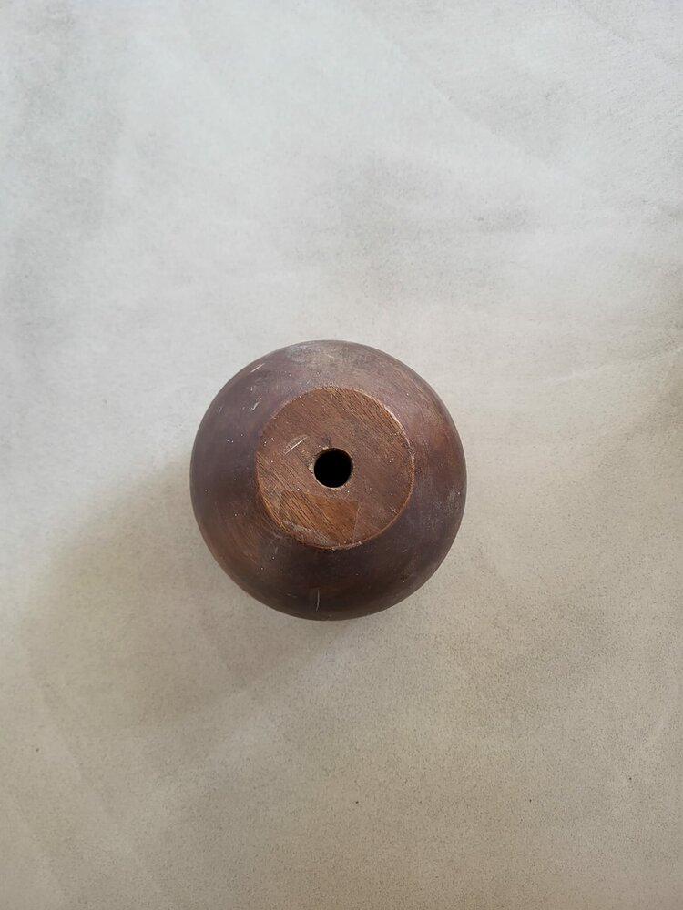 Hanglamp acaciahout ros&eacute;goud small &Oslash;16,5 cm | kelk vorm | ros&eacute;goud binnenzijde exclusief fitting
