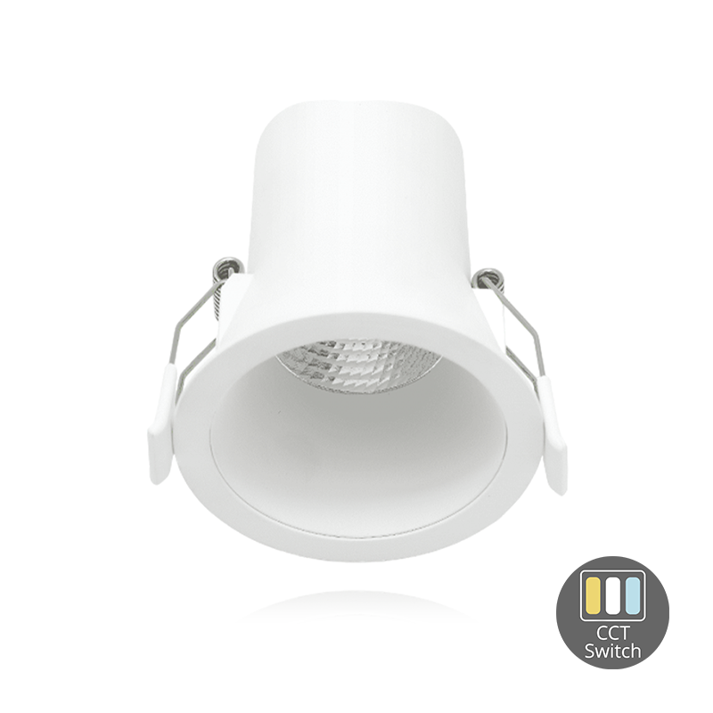 Led inbouwspot 6W dimbaar wit | instelbare lichtkleur 2700K-4000K | 450lm IP44 &Oslash;68mm
