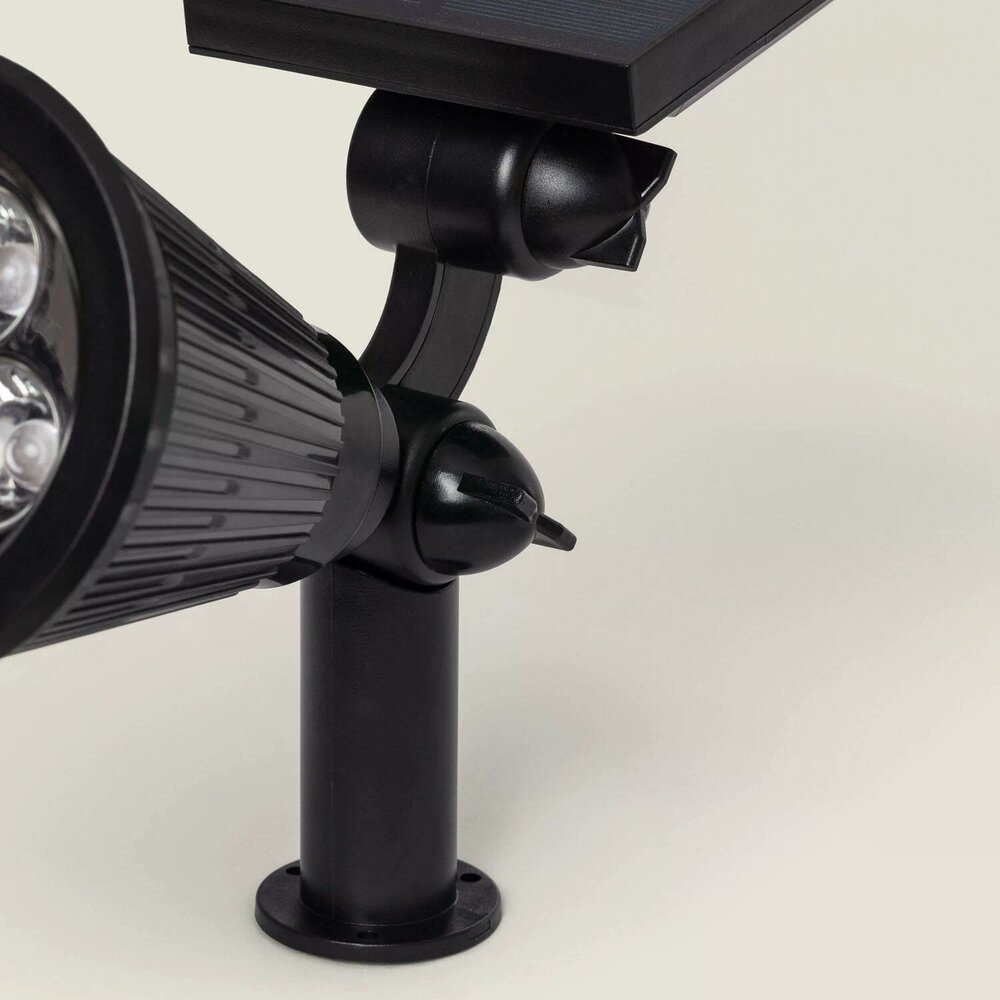Solar LED Erdspie&szlig;strahler schwarz | 3000K warmwei&szlig; | 200lm IP65 mit Sensor
