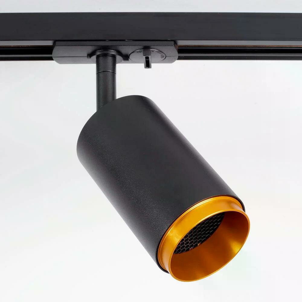 1-fase railspot Jade | GU10 fitting | Zwart goud
