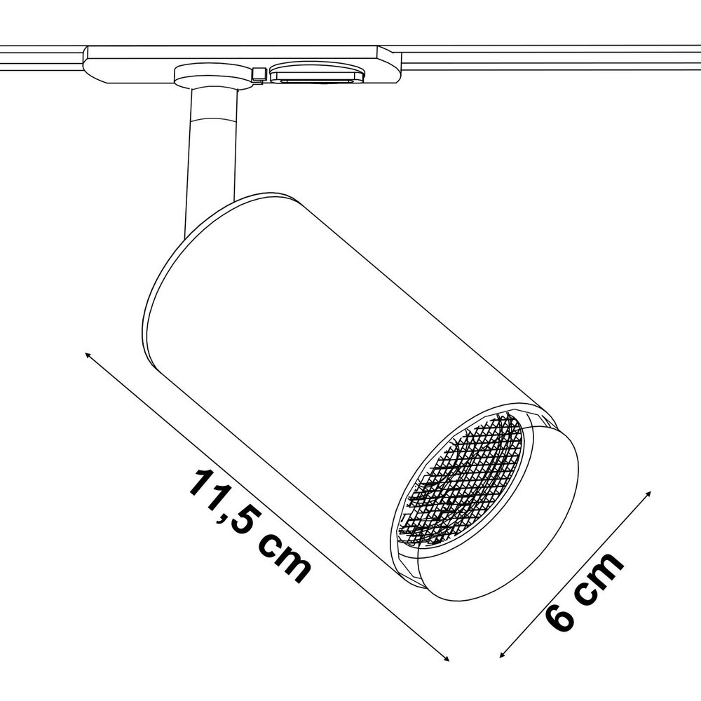 1-fase railspot Jade | GU10 fitting | Zwart goud