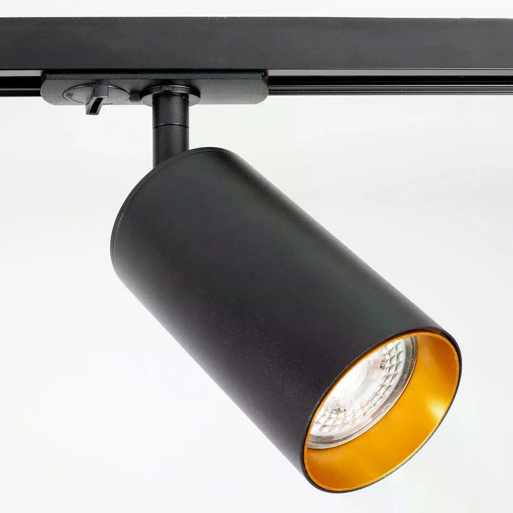 1-fase railspot Juno | GU10 fitting | Zwart goud