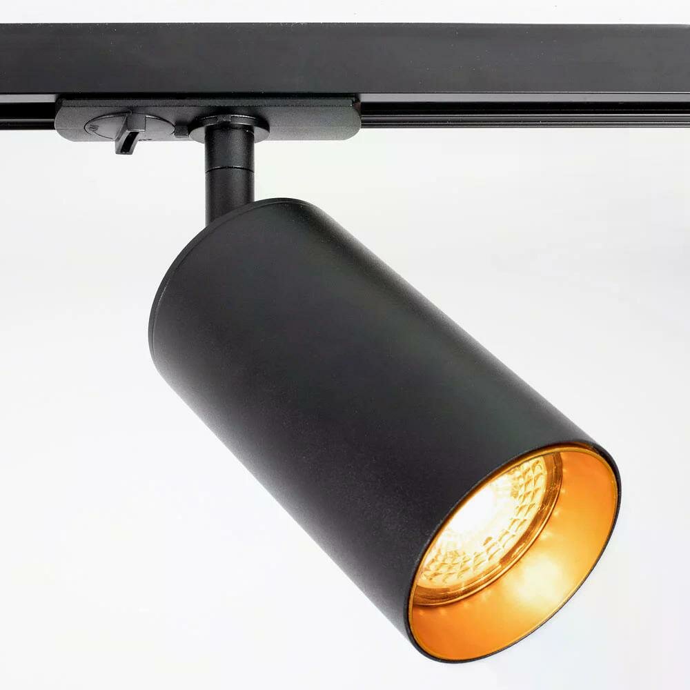 1-fase railspot Juno | GU10 fitting | Zwart goud