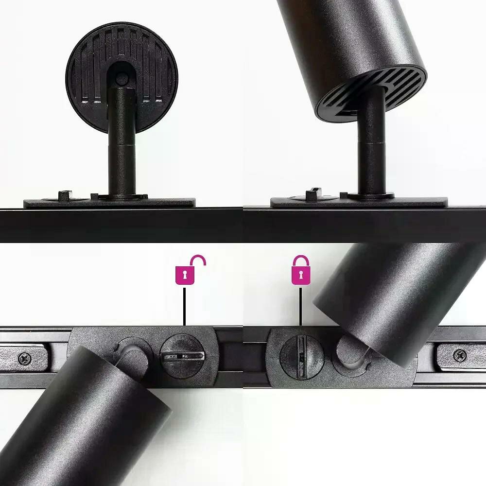 1-fase railspot Jill | GU10 fitting | Zwart