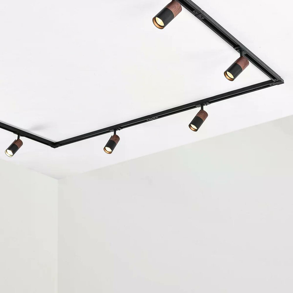 1-fase railspot Linn | GU10 fitting | Zwart donkerbruin