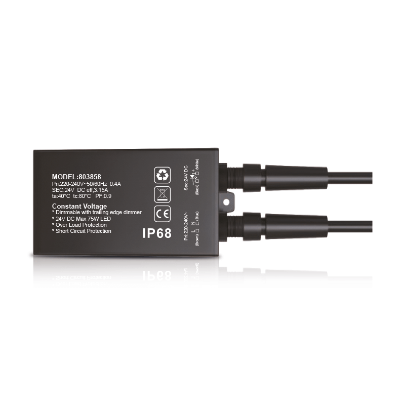 Dimbare led driver 24V 75W | Waterdicht IP68 | Voor ledstrips