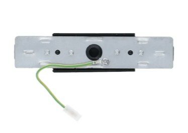1-Phasen Schienen I-Verbinder mit Mitteleinspeisung schwarz | Gerader Verbinder