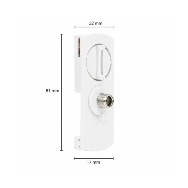 1-fase rail Slim Fit adapter wit | Voor railverlichting