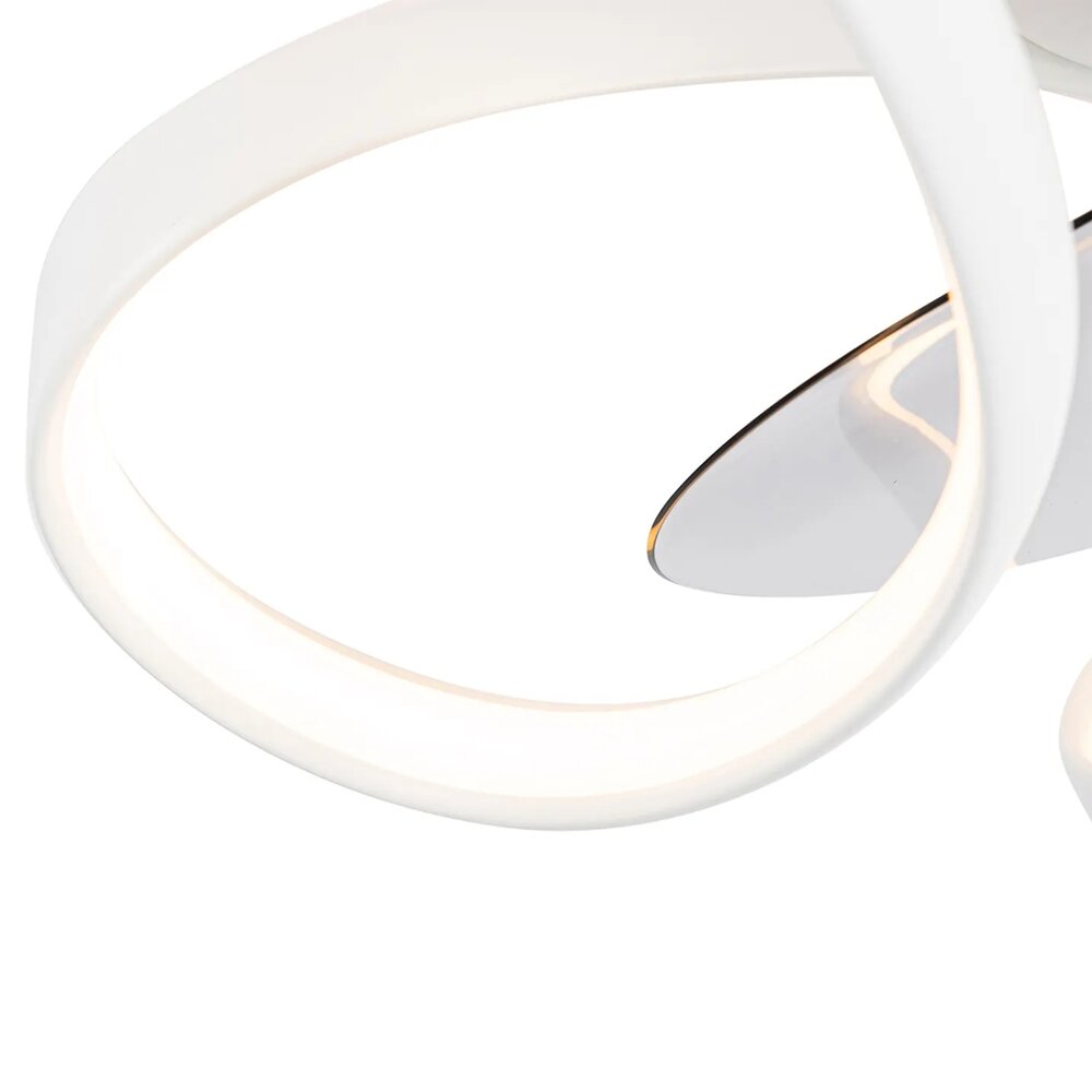 Ceiling fan Mandy white 55cm | Dimmable LED | With remote control