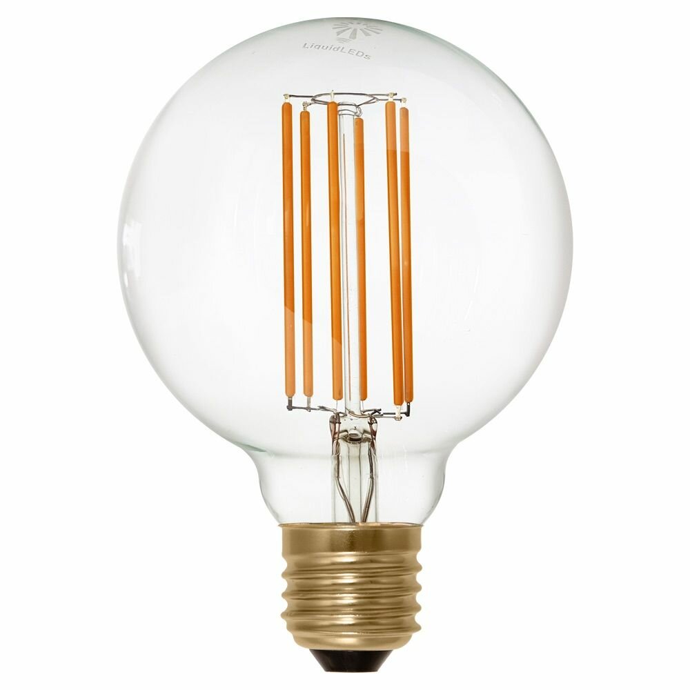 LED Globe Bulb E27 6W 2200K Clear (G95) | Dimmable