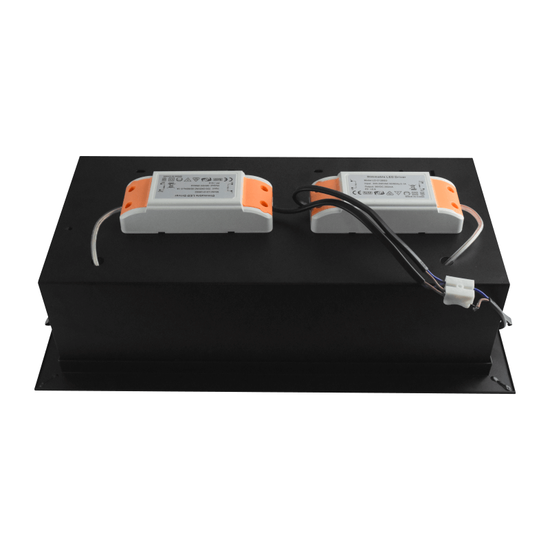 Led inbouw spot armatuur - 2x AR111 Zwart | Verzonken