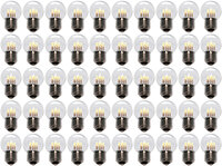 50 stuks LED Lamp E27 1W G45 Warm-wit 2700K - speciaal voor prikkabel bulk