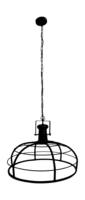 Hanglamp Crown | &oslash;60x43 | Zwart Metaal