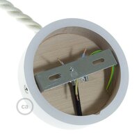 Wooden Ceiling Cap Kit | for XL Cord | White