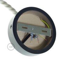 Wooden Ceiling Cap Kit | for XL Cord | Black