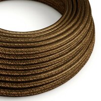 strijkijzersnoer bruin glitter rol