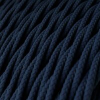 strijkijzersnoer donkerblauw gevlochten rol