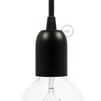 Dekorative Fassung Schwarz (Aluminium) | E27