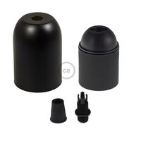 Dekorative Fassung Schwarz (Aluminium) | E27
