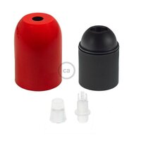Dekorative Fassung Rot (Aluminium) | E27