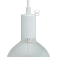 Lampfitting cilindrisch E27 | Wit (mat)