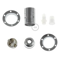Industrial Lamp Holder E14 | Silver ECO