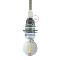 Industrial Lamp Holder E14 | Silver ECO