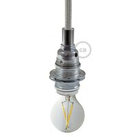 Industrial Lamp Holder E14 | Silver LUXE