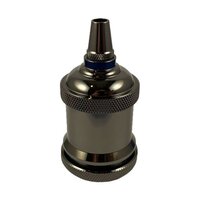 Lampfitting E27 Zwart
