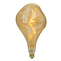 LED Lamp XXL Dented Spiral (A165) 4W 2200K Gold | Dimmable