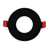 LED Recessed Spot Fixture Black Round IP65 | For Bathroom